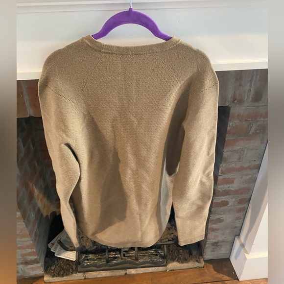 Mens LuLuLemon New Venture Crewneck Sweater in Heathered Ceramic Brown Small - Picture 6 of 10